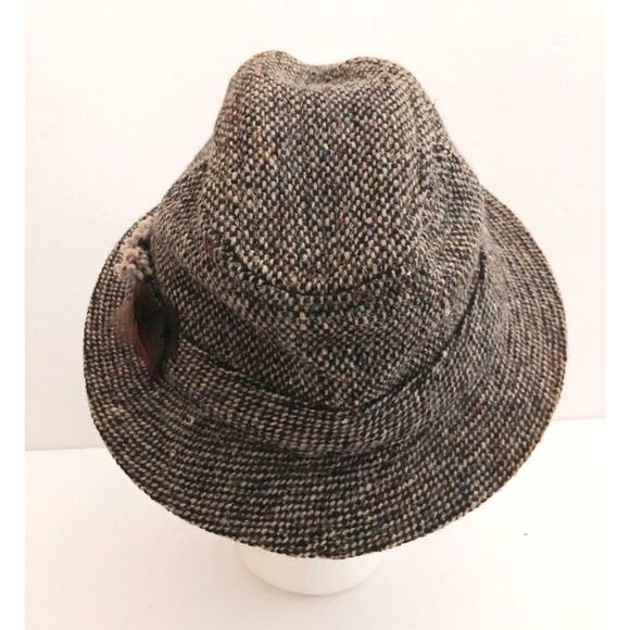 Hanna Hats Ireland Handcrafted Brown Tweed New Wool Walking Hat Mens M - Picture 4 of 12
